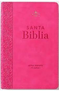 Image of Biblia RVR 1960 Letra Gigante Rosa Símil Piel