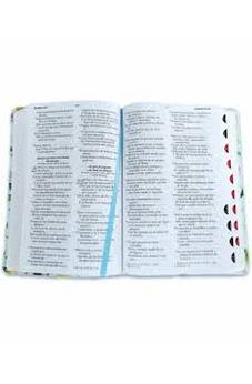 Image of Biblia RVR 1960 Letra GrandeTamaño Manual Colección Supreme Turquesa con Flores Símil Piel