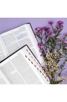 Image of Biblia RVR 1960 del Pescador Mujer Virtuosa Floral Símil Piel con Índice