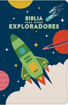 Image of Biblia RVR 1960 para Niños Exploradores Azul Cósmico Símil Piel