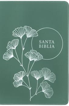 Image of Biblia NTV Referencia Central Letra Grande con Filament Símil Piel Cierre Verde Letra Roja