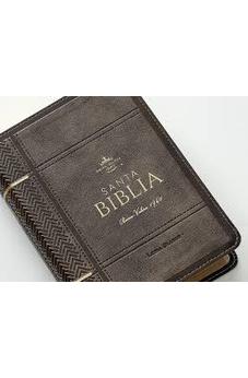 Image of Biblia RVR 1960 Letra Grande Tamaño Manual Neoclassic Mokka Símil Piel