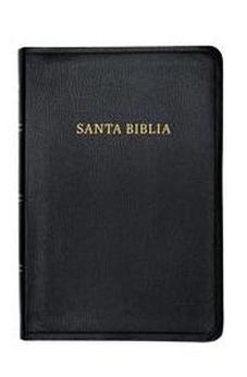 Image of Biblia RVR 1960 Letra Gigante Negro Símil Piel con Índice