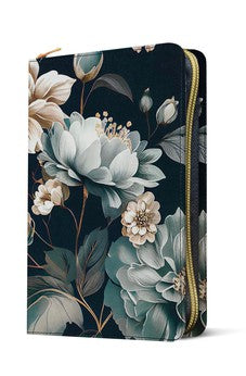 Image of Biblia NTV Ultrafina con Filament Floral Símil Piel con Índice y Cierre