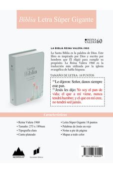 Image of Biblia RVR 1960 Letra Súper Gigante Símil Piel Menta Fresca