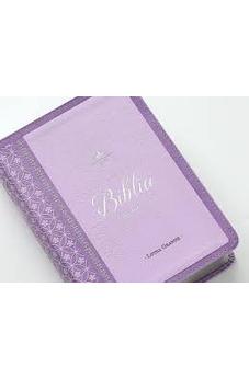 Image of Biblia RVR 1960 Letra Grande Tamaño Manual Neoclassic Lila Símil Piel