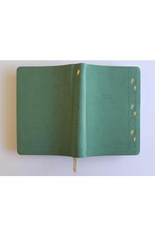Image of Biblia RVR 1960 Letra Gigante Símil Piel Verde con Pájaros Cantos Pintados
