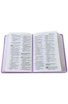 Image of Biblia RVR 1960 Letra Grande Tamaño Manual Neoclassic Lila Símil Piel