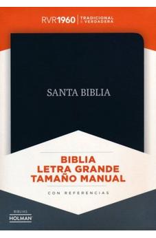 Image of Biblia RVR 1960 Letra Grande Tamaño Manual Piel Fabricada Negra con Índice