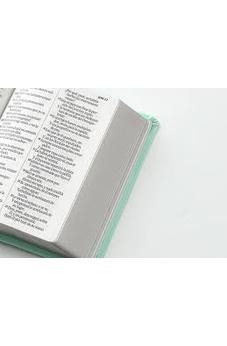 Image of Biblia RVR 1960 Letra Grande Tamaño Manual Neoclassic Turquesa Símil Piel