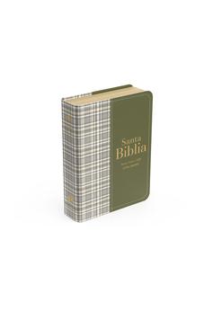 Image of Biblia RVR 1960 Compacta Símil Piel Cuadros Beige