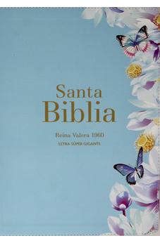 Image of Biblia RVR 1960 Letra Súper Gigante Símil Piel Azul Clara