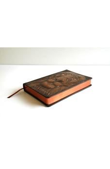 Image of Biblia RVR 1960 Letra Grande Tamaño Manual León de Juda 3D Bronce Símil Piel