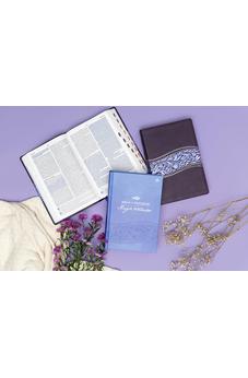 Image of Biblia RVR 1960 del Pescador Mujer Virtuosa Floral Símil Piel con Índice