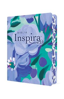Image of Biblia NTV Inspira Letra Grande con Filament Símil Piel Ramo azul