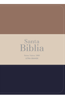 Image of Biblia RVR 1960 Compacta Letra Grande 11 puntos Símil Piel Marrón Beige Negro
