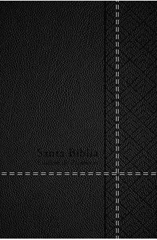 Image of Biblia RVR 1960 de Promesas Tamaño Manual Edición Negro Imitación Piel