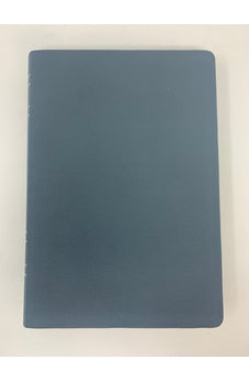 Image of Biblia NBLA de Estudio MacArthur Piel Genuina Azul Pizarra Interior a Dos Colores