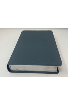 Image of Biblia NBLA de Estudio MacArthur Piel Genuina Azul Pizarra Interior a Dos Colores