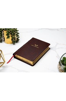 Image of Biblia RVR 1960 del Ministro Ampliada Caoba Piel