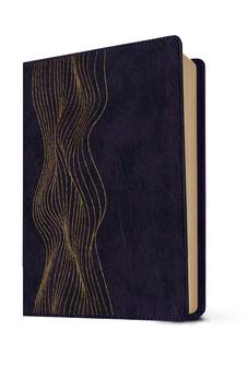 Image of Biblia RVR 1960 de Estudio del Diario Vivir Símil Piel Morado Oscuro Letra Roja