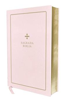 Biblia Católica para Regalos y Ceremonias Piel Rosa