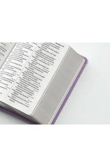 Image of Biblia RVR 1960 Letra Grande Tamaño Manual Neoclassic Lila Símil Piel