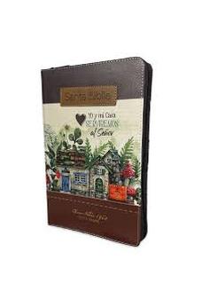 Image of Biblia RVR 1960 Para Mujeres Letra Grande 12 Puntos Mamual Cierre Fantasía Café Yo y mi Casa