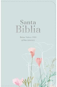 Biblia RVR 1960 Letra Grande Tamaño Manual Símil Piel Menta Fresca
