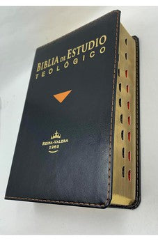 Image of Biblia RVR 1960 de Estudio Teologico Tamaño Personal Negro Símil Piel con Índice