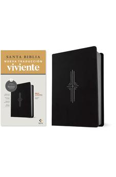 Biblia NTV Ultrafina con Filament Negro Símil Piel