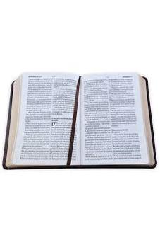 Image of Biblia RVR 1960 Letra Grande Tamaño Manual Neoclassic Café Oscuro Símil Piel