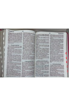 Image of Biblia RVR 1960 Letra Súper Gigante Fucsia Símil Piel con Índice