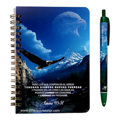 Image of Pack Libreta Anillas con Bolígrafo. Nuevas Fuerzas