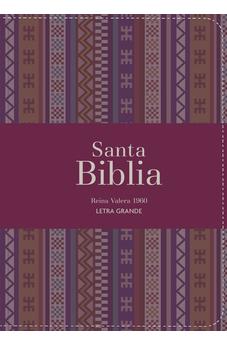 Biblia RVR 1960 Compacta Letra Grande 11 puntos Símil Piel Andina Borgoña