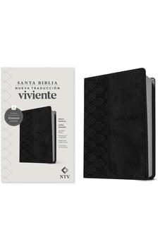 Image of Biblia NTV Letra Grande Tamaño Manual con Filament Símil Piel Negro Letra Roja