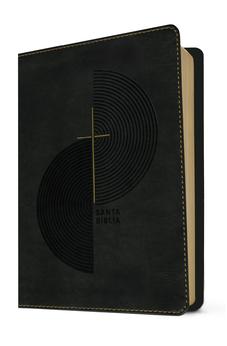 Image of Biblia NTV Compacta Letra Gigante con Filament Símil Piel Gris Letra Roja