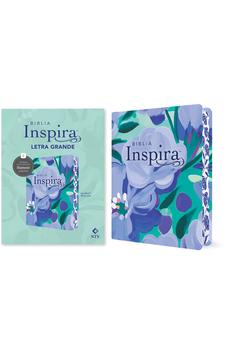 Image of Biblia NTV Inspira Letra Grande con Filament Símil Piel Ramo azul