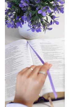Image of Biblia NBLA para el Estudio Inductivo Piel  Interior a dos Colores Morado Comfort Print