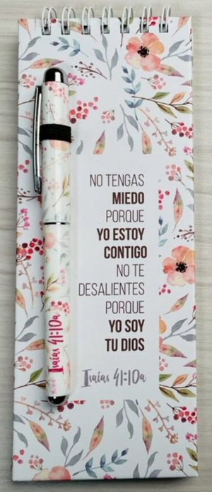 Block de Notas con Bolígrafo.  No Tengas Miedo