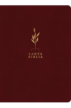 Image of Biblia RVR 1960 de Estudio del Diario Vivir Letra Grande Símil Piel Vino Tinto Índice Letra Roja