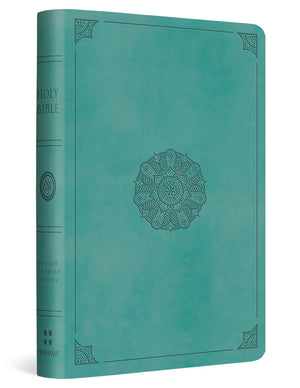 ESV VALUE COMPACT BIBLE (TRUTONE, TURQUOISE, EMBLEM DESIGN)