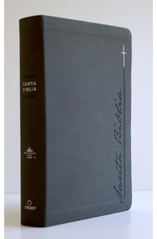 Image of Biblia RVR 1960 Letra Gigante Gris Símil Piel