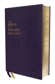 Image of Biblia NBLA para el Estudio Inductivo Piel  Interior a dos Colores Morado Comfort Print