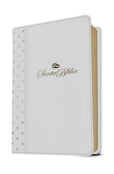 Image of Biblia NTV Letra Grande Tamaño Manualcon Filament Símil Piel Blanco Letra Roja