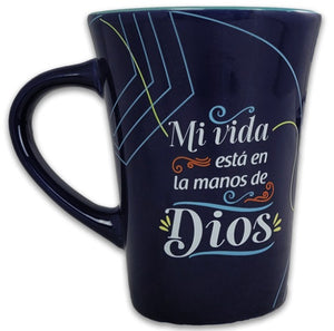 Taza Mensajes de Bendicion Mi Vida esta en las Manos de Dios