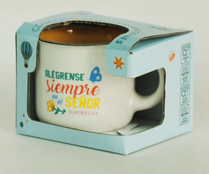 Taza Pequeña 3OZ. Colección Pequeñas Bendiciones. Alégrense