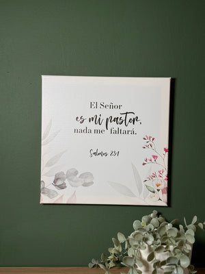 Cuadro Canva: (11.80x11.80) El Señor es mi Pastor