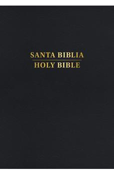 Biblia RVR 1960 KJV Bilingüe Tamaño Personal Negro Tapa Dura