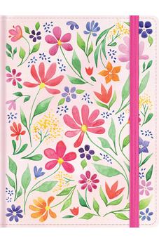 Biblia RVR 1960 de Apuntes Tamaño Manual Floreada Tela Impresa